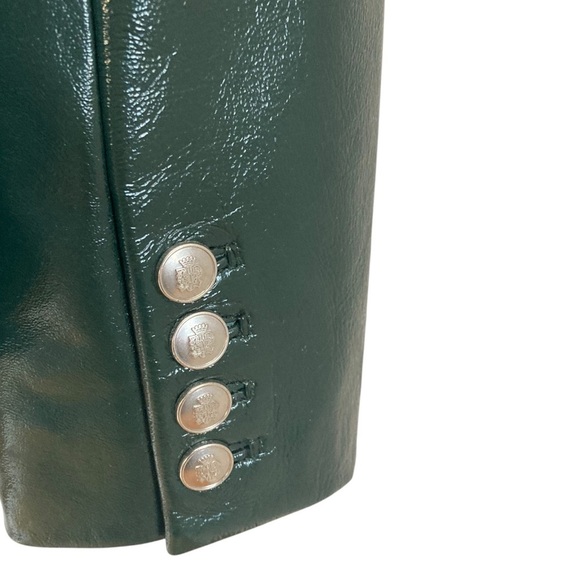 Walter Baker Marley Leather Blazer Forest Green - Picture 8 of 11